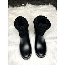 Load image into Gallery viewer, Moncler Black Knit Ginette Boots