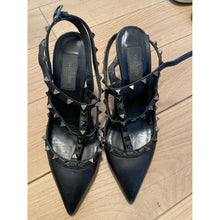 Load image into Gallery viewer, Valentino Rockstud Ankle Strap Pump with Tonal Studs in 100 mm