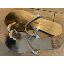 Load image into Gallery viewer, Guiseppe Zanotti Gold Sandal