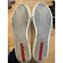 Load image into Gallery viewer, Prada Tan Sneaker with Silk Laces