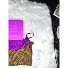 Load image into Gallery viewer, Fendi x Skims Bra Set (Purple/Brown)
