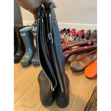 Load image into Gallery viewer, Ferragamo Black Rain Boots