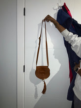 Load image into Gallery viewer, Chloe Small Marcie Leather Saddle Bag in Tan