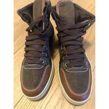 Load image into Gallery viewer, Gucci Dark Brown High Top Sneaker