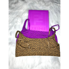 Load image into Gallery viewer, Fendi x Skims Bra Set (Purple/Brown)
