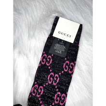 Load image into Gallery viewer, Gucci Black and Pink Socks
