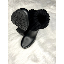 Load image into Gallery viewer, Moncler Black Knit Ginette Boots