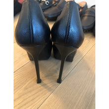 Load image into Gallery viewer, Saint Laurent All Black Leather Pumps