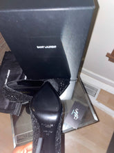 Load image into Gallery viewer, Saint Laurent Opyum Glitter Black Heel