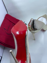 Load image into Gallery viewer, Christian Louboutin Pigalle Follies 100 Cocco Metallo