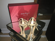 Load image into Gallery viewer, Rene Caovilla Beige Crystal Embellished Heel