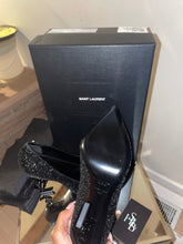 Load image into Gallery viewer, Saint Laurent Opyum Glitter Black Heel