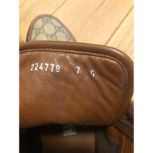 Load image into Gallery viewer, Gucci Brown Canvas/Leather High Top Sneakers
