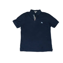 Load image into Gallery viewer, Burberry Short Navy Polo Shirt (Men’s)

