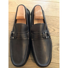 Load image into Gallery viewer, Ferragamo Brown Leather Loafer with side buckle (Men's)
