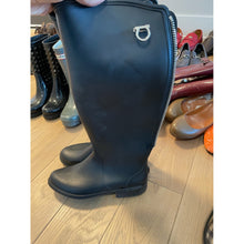 Load image into Gallery viewer, Ferragamo Black Rain Boots
