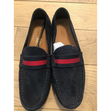 Load image into Gallery viewer, Gucci Suede Loafer with Traditional Gucci Strap
