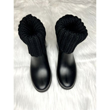 Load image into Gallery viewer, Moncler Black Knit Ginette Boots
