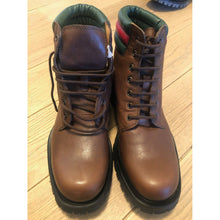 Load image into Gallery viewer, Gucci Brown Men's Plain Toe Boots
