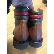 Load image into Gallery viewer, Gucci Brown Men's Plain Toe Boots
