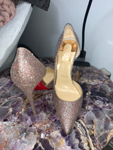 Load image into Gallery viewer, Christian Louboutin Iriza Hall d'Orsay Blush Glitter Pump
