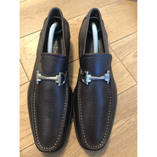 Load image into Gallery viewer, Ferragamo Elephant Print Loafer with Silver Hardware
