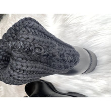 Load image into Gallery viewer, Moncler Black Knit Ginette Boots
