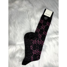 Load image into Gallery viewer, Gucci Black and Pink Socks
