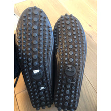 Load image into Gallery viewer, Gucci Brown Leather Loafer with Black Pattern Atop
