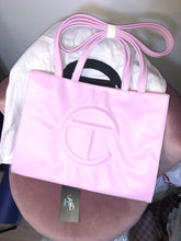 Load image into Gallery viewer, Telfar Medium Bubblegum Shopping Bag
