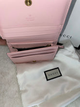 Load image into Gallery viewer, Gucci Guccissima Crystal Cat Eye Pink Wallet
