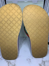 Load image into Gallery viewer, Gucci Women Blue Plateau Leather trimmed Sandals
