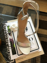 Load image into Gallery viewer, Gianvito Rossi Silver Strap Pump
