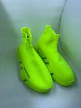 Load image into Gallery viewer, Balenciaga Speed 2.0 Sneaker in Neon Yellow Knit
