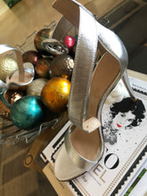 Load image into Gallery viewer, Gianvito Rossi Silver Strap Pump

