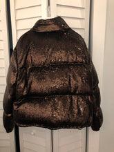 Load image into Gallery viewer, Moncler Rimac Sequin Down Jacket in size 3
